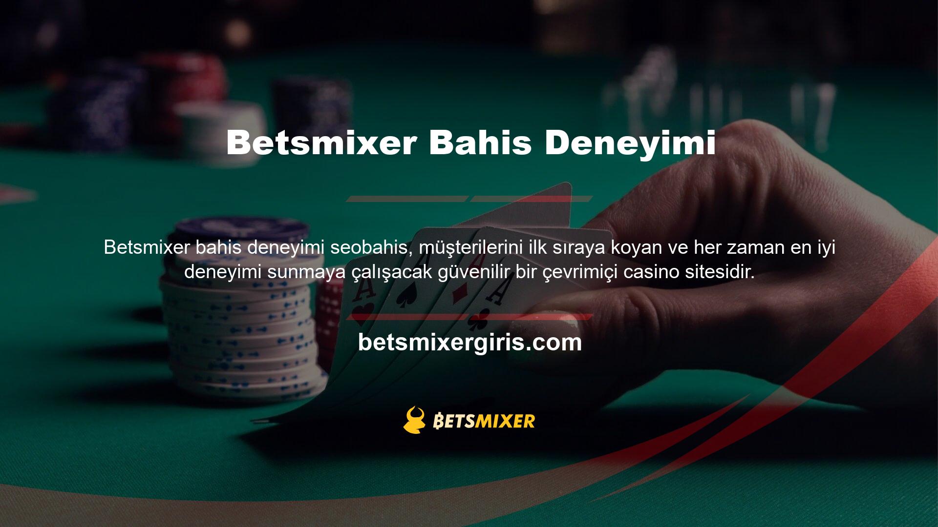 Betsmixer oyuncular arasında popüler hale geldi, çünkü basit ödeme yolları, para almanın kolay yolları ve aralarından seçim yapabileceğiniz çok sayıda casino vardı